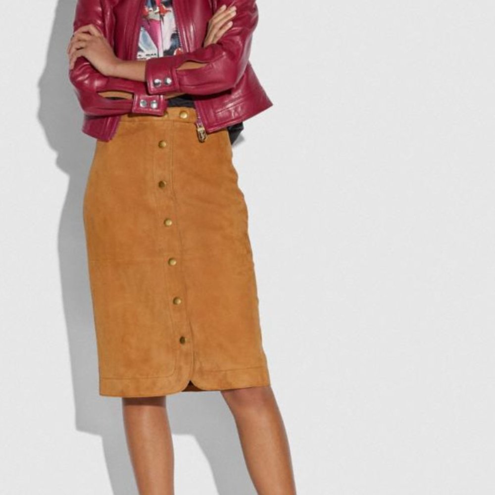Coach Suede Skirt